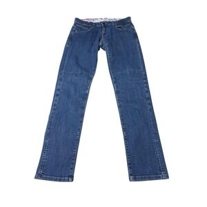 Dainese Kateville Lady Slim Motorcycle Jeans Blue Denim Made in Italy Size 30X31